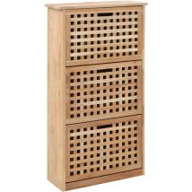 Lafomukea - Armoire à chaussures 55x20x104 cm Bois de noyer massif