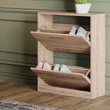 Vicco - Armoire à chaussures Gizmo, Sonoma, 59 x 72.5 cm 2 compartiments