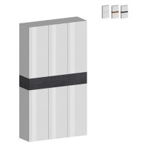 Web Furniture - Grande armoire à chaussures moderne 114x34x200 cm 6 portes 10 étagères Dettey - Noir