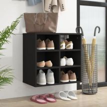 Maisonchic - Armoire à chaussures, Meuble à chaussures, Meuble d'entrée noir 52,5x30x50 cm WFE819579 Maison Chic