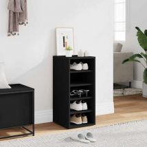 Bearsu - Furniture Limited - Armoire à chaussures Noir 31,5x35x70 cm
