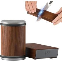 Aiguiseur de Couteaux à Roulettes, Avec Un Diamant Industriel De 15 Et 20 Degrés Pour L'affûtage Des Couteaux, Système d'affûtage des Couteaux à