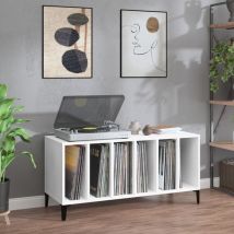 Decdeal - Armoire à disques blanc 100x38x48 cm bois d'ingénierie