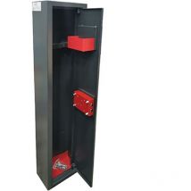 Effe - Armoire a' fusil 2 places 25 x 15 x h 125,5 cm en tole d'acier e'paisseur 2,0 mm boulon anti-scie 18 mm sans tre'sor