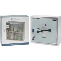 Armoire À Pharmacie En Métal-verre 30x12x30cm