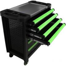 JBM - 53869 armoire à rouleaux xl avec 7 tiroirs vides - verte