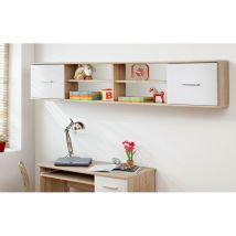 Armoire À Suspendre - Dino - 204 Cm Cm X 39 Cm X 25 Cm - Chêne - Livraison Gratuite
