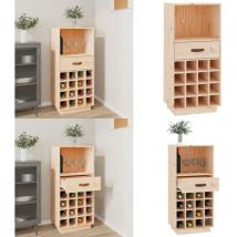 Armoire à vin 45x34x100 cm Bois de pin massif - armoire à vin - armoires à vin - Home & Living - Brun