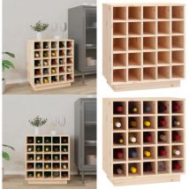Armoire à vin 55,5x34x61 cm Bois de pin massif - armoire à vin - armoires à vin - Home & Living - Brun