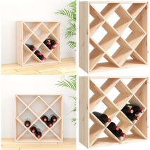 Armoire à vin 62x25x62 cm Bois de pin massif - armoire à vin - armoires à vin - Home & Living - Brun