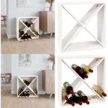 Armoire à vin Blanc 62x25x62 cm Bois de pin massif - armoire à vin - armoires à vin - Home & Living - Blanc