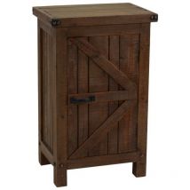 Argonauta - Armoire avec 1 porte en noyer campagnard 50x36xh.80 cm