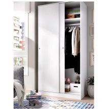 Befara - armoire avec portes coulissantes eight - Blanc