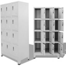 Armoire à casier avec 12 compartiments 90x45x180 cm,Rangement utilitaire
