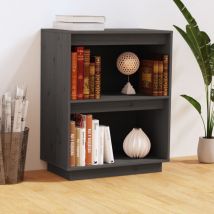 Torana - Armoire console Gris 60x34x75 cm Bois de pin solide