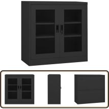 Vidaxl - Armoire de bureau Anthracite 90x40x90 cm Acier - Meuble De Classement - Armoire De Bureau - Armoire Métallique - Rangement Documents