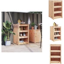 Armoire de cuisine d'extérieur 55x55x92 cm bois de pin massif - Meuble De Cuisine Extérieur - Armoire De Cuisine Extérieure - Cuisine D'été