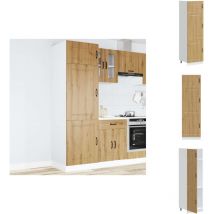 Armoire de cuisine Kalmar chêne artisanal bois d'ingénierie - Armoire De Cuisine - Armoires De Cuisine - Armoire De Cuisine Blanche - Armoire De
