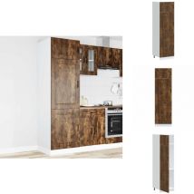 Armoire de cuisine Kalmar chêne fumé bois d'ingénierie - Armoire De Cuisine - Armoires De Cuisine - Armoire De Cuisine Blanche - Armoire De Cuisine