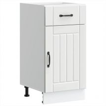 Armoire de cuisine Lucca blanc bois d'ingénierie