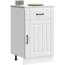 Armoire de cuisine Lucca blanc bois d'ingénierie