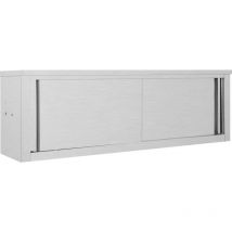 Maison Chic - Armoire de cuisine Meuble de cuisine avec portes coulissantes 150x40x50 cm Inox 85326