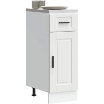 Armoire de cuisine Porto blanc bois d'ingénierie