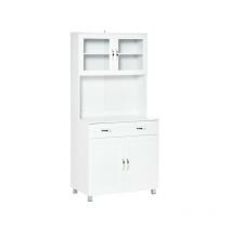 Armoire de cuisine vitrée sophy blanche