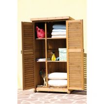 Alce - mobiletto 'utile 4' armadio casetta portattrezzi in legno 87x45x160 cm