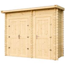 Eden Partenaire Jardin - Armoire de jardin en épicéa 2 espaces de rangement 2.52 m2