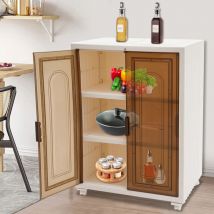 Senderpick - Armoire de ménage 3 niveaux Armoire de jardin Casier Armoire de jardin Transparent