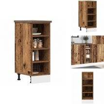 Armoire de plancher vieux bois 30x44,5x81,5cm bois d'ingénierie - Armoire De Plancher - Armoires De Plancher - Armoire De Cuisine - Placard De Cuisine
