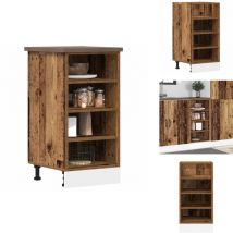 Armoire de plancher vieux bois 40x44,5x81,5cm bois d'ingénierie - Armoire De Plancher - Armoires De Plancher - Armoire De Cuisine - Placard De Cuisine