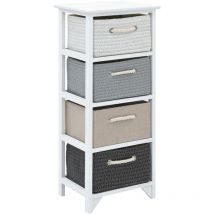 Armoire de rangement 4 tiroirs Bois Vidaxl