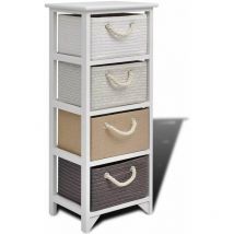 Vidaxl - Armoire de rangement 4 tiroirs Bois