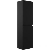 Badplaats - Armoire de rangement de Angela 160 cm Noir mat - Meuble rangement