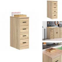 Armoire de rangement de garage chêne sonoma 30x51x85cm bois pin - Armoire De Rangement De Garage - Armoires De Rangement De Garage - Armoire