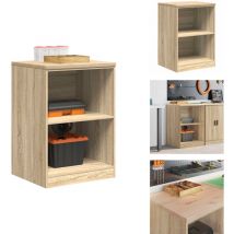 Armoire de rangement de garage chêne sonoma 60x51x85cm bois pin - Armoire De Rangement De Garage - Armoires De Rangement De Garage - Armoire