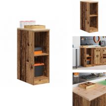 Armoire de rangement de garage vieux bois 30x51x85 cm bois pin - Armoire De Rangement De Garage - Armoires De Rangement De Garage - Armoire - Armoire