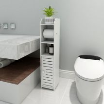 Sifree - Armoire de rangement de salle de bain, adaptée aux petits espaces, adaptée à n'importe quelle scène de maison, assortie au papier toilette