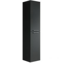 Badplaats - Armoire de salle de bain Venus 160 cm Noir mat -Meuble colonne