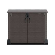 Duramax - Armoire de rangement StoreAway pour 2 poubelles - 850L - Marron