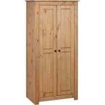 Armoire de rangement Garde-robe Armoire de chambre 80x50x171,5 cm Pin massif Assortiment Panama 44441