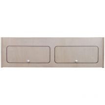 Armoire de Rangement en mdf Placard à Nourriture Accessoires de Cusine Vaisselle - 120cm x 35cm x 35cm - Fermeture Douce Automatique [Trous