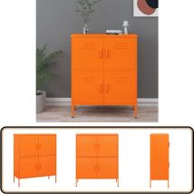 Vidaxl - Armoire de rangement Orange 80x35x101,5 cm Acier - Armoire De Rangement - Meuble De Rangement - Armoire Métallique - Rangement Salle De
