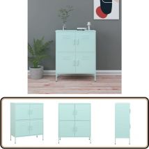 Armoire de rangement Vert menthe 80x35x101,5 cm Acier - Meuble De Rangement - Armoire De Rangement - Armoire Métallique - Rangement Salle De Séjour