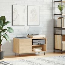 Design In - Armoire de rangement,Armoire à disques chêne sonoma 85x38x48 cm bois d'ingénierie CFW12177