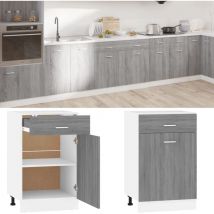 Design In - Armoire de rangement,Armoire de plancher à tiroir Sonoma gris 50x46x81,5 cm CFW23363