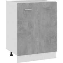 Design In - Armoire de rangement,Armoire de plancher Gris béton 60x46x81,5 cm Bois d'ingénierie CFW81990