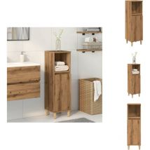 Armoire de salle de bain chêne artisanal 30x30x100 cm - Armoire De Salle De Bain - Armoires De Salle De Bain - Armoire De Rangement De Salle De Bain